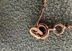 Authentic 14K Yellow Gold Ball Station Necklace 16″ Made in Italy Dainty Chain