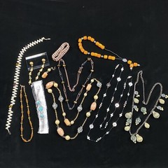 1970s 1980s 1990s Costume Necklace Earrings Lot Anne Klein Pearl MOP Dangle Etc.