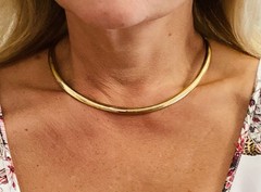 Stunning Vintage 14k Gold Omega Necklace Collar 17.75″ 39 grams