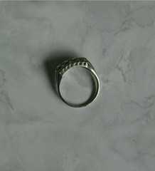 2.0Ct OEC Lab-Created Diamond Multi-Row Wide Band Art Deco Style Ring 925 Silver