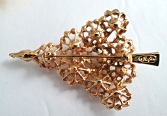 6 Vintage Napier Gerry KC Christmas Brooches Pins Gold Silver Tone Rhinestone
