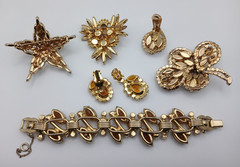 Vintage Rhinestone LOT Juliana Alice Caviness Warner Barclay 15 pcs