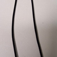 Crescent Moon Pendant Necklace Rhinestone Black Cord Boho Gold Tone Vintage