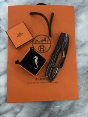 100% Authentic Hermes Seahorse Brooch /Pin -Silver