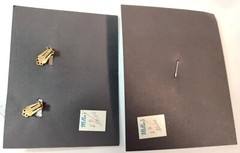 GADjets for Yvette Creations Earrings & Brooch Pin Set Pearls Sequins Turquoise