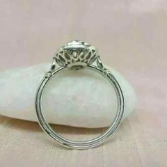 2.90Ct Art Deco Style Lab Created Diamond Wedding Ring 14k White Gold Finish