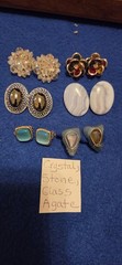 Vintage Mod Earrings Lot Of 117. 3lbs 15oz. 38 Signed Monet Hobé Avon Trifari…