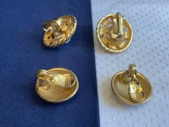 Vtg Clip-On Earring Lot Costume Jewelry Richelieu Lisner Monet Marvella Enamel