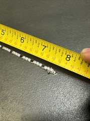 Sterling Silver 925 Cz Stone Tennis Bracelet Marked Korea Docz Jjj Z92