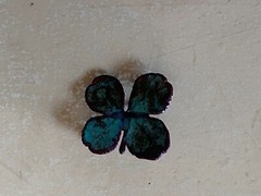 Natures Creations Handmade Four Leave Clover Pin- Nice!