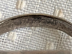 Vtg Large Sterling Silver Ring 16.18g Jewelry Size 6.5 Smoky Quartz Look *READ*