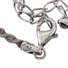 Vintage Italian Sterling Silver 925 Twisted Chain Necklace 16″-18″