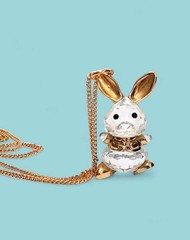 Vintage Swarovski Crystal Memories Bunny Rabbit Pendant/Necklace SEE DESCRIPTION