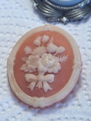Cameo Vintage 800 Silver Ring, Brooches, Necklace & Earring Rings Judy Lee Group