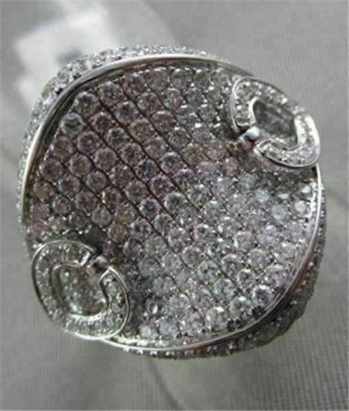 ANTIQUE MASSIVE 2.25CTW 18KT WHITE GOLD HEART DIAMOND RING ONE OF A KIND!!!!!!!!