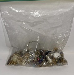 Vintage Costume Jewelry Lot 2 lbs Necklaces Bracelets Earrings Craft Wear Repair