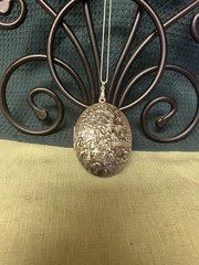 Revlon Vintage Village Scene Locket Perfume Necklace, SS