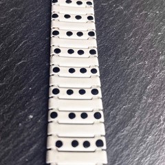 Off-White Black Polkadot Vintage 80s Choker Necklace Adjustable Length