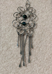 Beautiful SILVER Tone, Vintage ESTATE jewelry lot pendant, necklace, bracelet