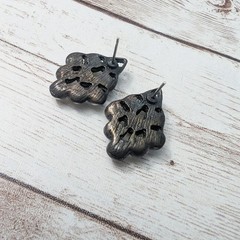 Vintage Earrings For Pierced Ears Unusual Design Faux Pearl