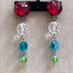 Vintage Statement Drop Clip-On Earrings