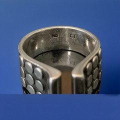 RARE 1968 VINTAGE MODERNIST ANNA GRETA EKER NORWAY STERLING SILVER “KNOT” RING