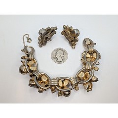D&E JULIANA Set w/ Verified (Ref #169) 5 Link Bracelet and Unverified Earrings