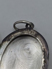 Vintage Sterling Silver 925 Monogram R Double Oval Locket Pendant 7.5g