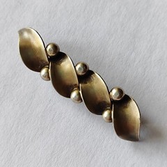 TEKA Brooch Silver 835 Art Deco Brooch Bar Theodor Klotz Germany, 1970s, vintage