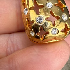 Vintage Swarovski Pendant Gold Tone
