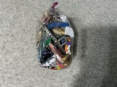 2 LB Mixed jewelry craft Lot, Beads CZ Crystals Chains Findings Repair Harvest