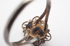Vintage Sterling Silver 925 Turquoise Ring Size 4.25