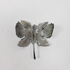 JC Penny Crown Trifari Leaf Silver Jewelry Broach