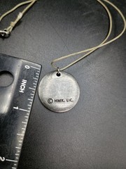 Hallmark Silver Tone Sparrow Bird Heart Round Pendant Cord Necklace 18 inch