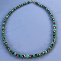 Ceylonese Turquoise and Gold Necklace – metropolitan Museum of Art