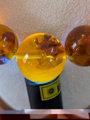 Vintage Baltic Amber Graduated Bead Necklace 132g 24″ UV Reactive Estate