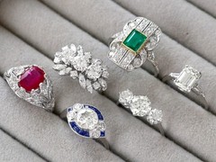 Antique 1.50Ct Burmese Ruby and 0.66Ct Diamond Platinum Dress Ring Circa 1930