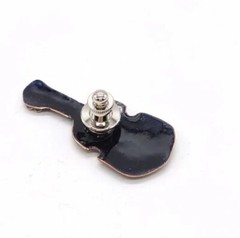 Violin – Japanese cloisonné enamel Pin Badge Brooch Made-to-order NEW