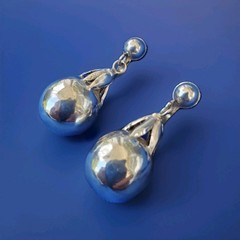 Original Vintage 925 Sterling Silver Dangle Drop Earrings Jewelry Gift Women