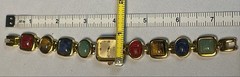VTG KJL Kenneth Jay Lane Egyptian Revival Scarab Watch 1985 Original Box Papers