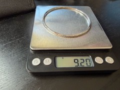 9.20g Vintage Sterling Silver 925 Smooth Bangle Bracelet Round M