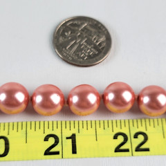 Joan Rivers Pink Faux-Pearl Czech Republic Glass Bead Necklace 30 In Gold Tone