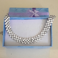 Tennis Bracelet 11.9 Ct Clear Sapphire Adj Length 7.5-11 in 925 Sterling Silver