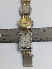 Vintage Steam Punk Wrist Watch Bracelet Unique Men’s Wrist Watches 7.75″ Long