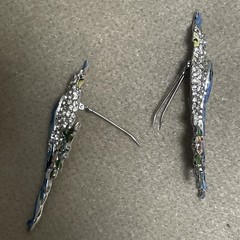 CORO Duette Brooch: Blue Calopsitta / Birds of Paradise
