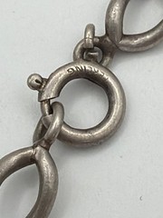 Vintage JMS Sterling Silver Whistle Charm Bracelet Joseph M Stanholtz 21.33g
