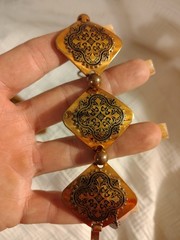 Copper Bracelet And Earrings Set Vintage 90 grams