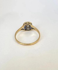 2.55Ct Art Deco Style Lab Created Diamond Engagement 14K Yellow Gold Finish Ring