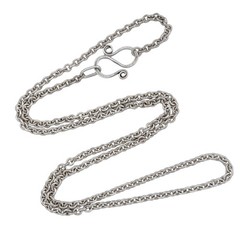 Vintage Sterling Silver 925 Cable Chain Necklace 25.5″