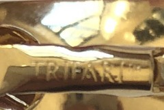 Vintage Trifari Gold-plated Wide Hoop Earrings